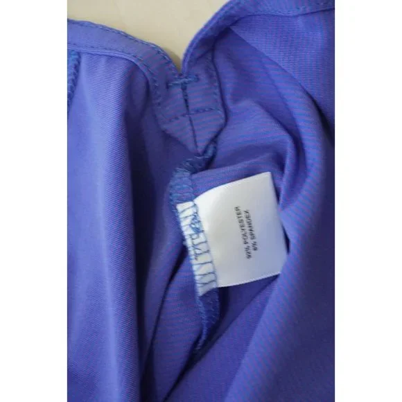 Peter Millar Summer Comfort Purple Pink Striped Short Sleeve Golf Polo Shirt XL - Picture 4 of 6